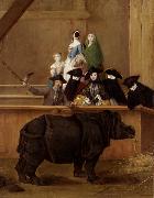 LONGHI, Pietro The Rhinoceros (mk08) oil painting reproduction